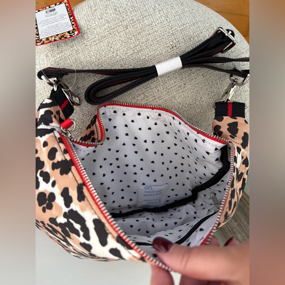 Brighton Leopard Print Crossbody Swing Bag NWT - Picture 6 of 7